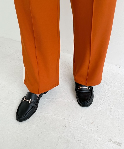 EPIMI E'PIMMY(エピミエピミー)の「配色ライントラックパンツ(その他パンツ・レディース・ブラック/ブラウン/グレー/オレンジ/グリーン/ダークブルー・MEDIUM)」の16枚目の写真