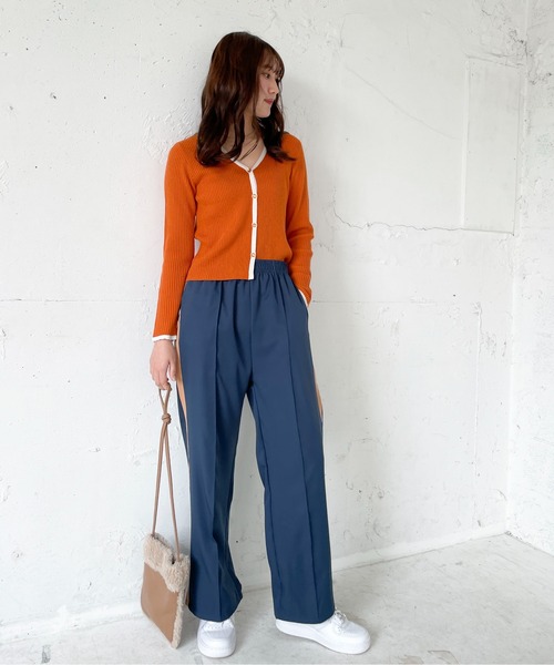 EPIMI E'PIMMY(エピミエピミー)の「配色ライントラックパンツ(その他パンツ・レディース・ブラック/ブラウン/グレー/オレンジ/グリーン/ダークブルー・MEDIUM)」の10枚目の写真