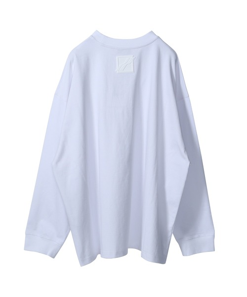 WE11DONE（ウェルダン）の「WE11DONE WHITE MULTICOLOR LOGO LONG SLEEVE T-SHIR WD-TT3-21-542-U-WH（Tシャツ/カットソー・レディース・ホワイト・X-SMALL）」の4枚目の写真