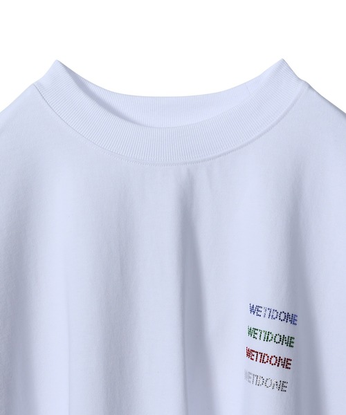 WE11DONE（ウェルダン）の「WE11DONE WHITE MULTICOLOR LOGO LONG SLEEVE T-SHIR WD-TT3-21-542-U-WH（Tシャツ/カットソー・レディース・ホワイト・X-SMALL）」の3枚目の写真