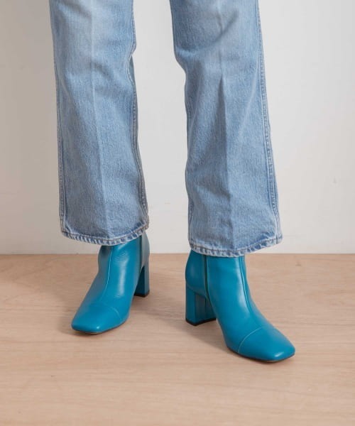 WANDERUNG（ワンデルング）の「『URBS別注』WANDERUNG　ex leather short boots（ブーツ・レディース・ブルー系その他/ピンク系その他・37/38/39/36）」の4枚目の写真