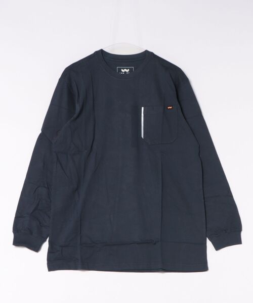 Walls（ウォールズ）の「【WALLS】（UN）L/S TEE（Tシャツ/カットソー・メンズ・チャコール/レッド/オリーブ/ネイビー/ブラック/グレー・LARGE/X-LARGE/MEDIUM）」の5枚目の写真
