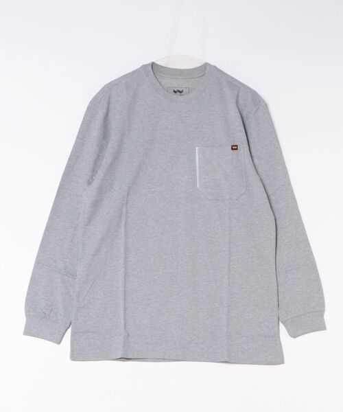 Walls（ウォールズ）の「【WALLS】（UN）L/S TEE（Tシャツ/カットソー・メンズ・チャコール/レッド/オリーブ/ネイビー/ブラック/グレー・LARGE/X-LARGE/MEDIUM）」の2枚目の写真