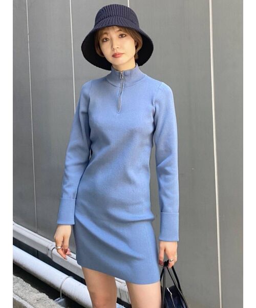 EMODA（エモダ）の「フレアニットハット（ニットキャップ/ビーニー・レディース・ブラック/アイボリー・FREE）」の4枚目の写真