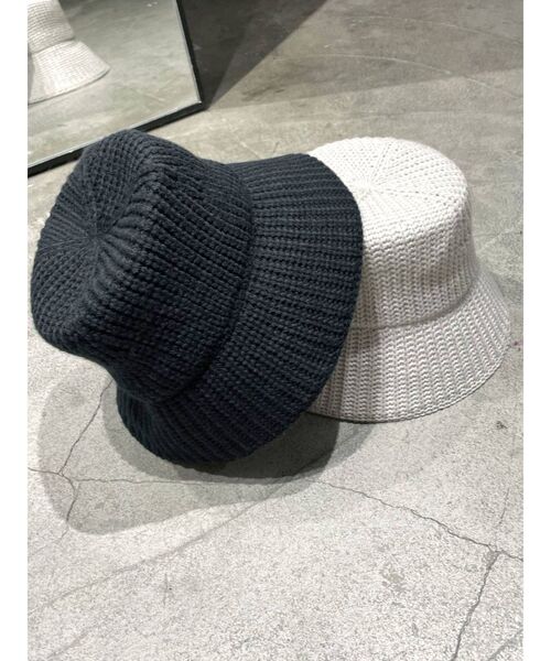 EMODA（エモダ）の「フレアニットハット（ニットキャップ/ビーニー・レディース・ブラック/アイボリー・FREE）」の16枚目の写真