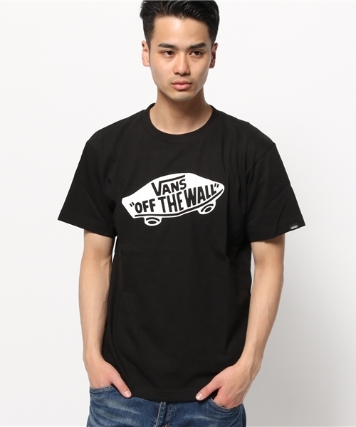 VANS(バンズ)の「WEGO/VANSプリントTシャツ(Tシャツ/カットソー・メンズ・ホワイト/ブラック/ホワイト系その他・MEDIUM/LARGE)」の1枚目の写真