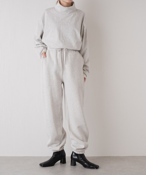 WHIMSIC（ウィムジック）の「【WHIMSIC】ヘビーウェイトスウェットパンツ（スウェットパンツ・レディース・グリーン/グレー・FREE）」の6枚目の写真