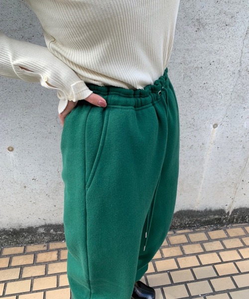 WHIMSIC（ウィムジック）の「【WHIMSIC】ヘビーウェイトスウェットパンツ（スウェットパンツ・レディース・グリーン/グレー・FREE）」の15枚目の写真