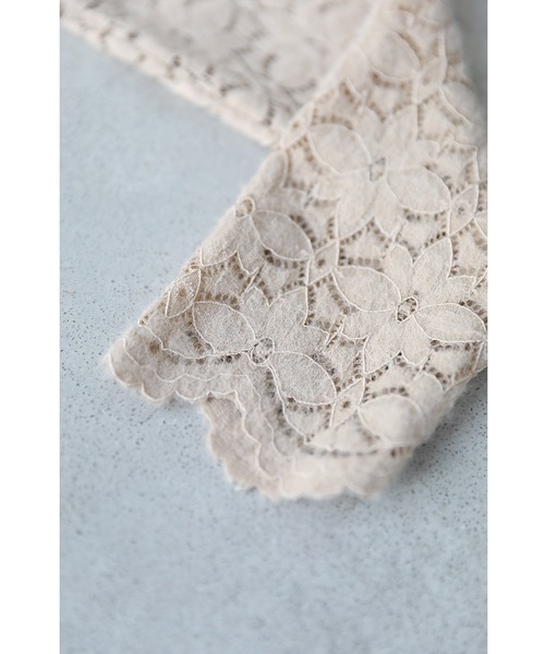 cawaii（カワイイ）の「インナーに最適。ふわふわ起毛レースの花カットソートップス（Tシャツ/カットソー・レディース・ベージュ・FREE）」の13枚目の写真