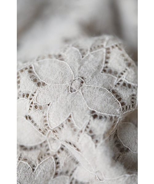 cawaii（カワイイ）の「インナーに最適。ふわふわ起毛レースの花カットソートップス（Tシャツ/カットソー・レディース・ベージュ・FREE）」の18枚目の写真