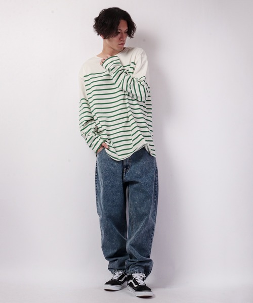 SUGGESTION(サジェッション)の「SUGGESTION パネル切替ボートネックバスクシャツ(Tシャツ/カットソー・メンズ・ブラック/レッド/ブルー/グリーン/その他/マルチ・M/L)」の18枚目の写真