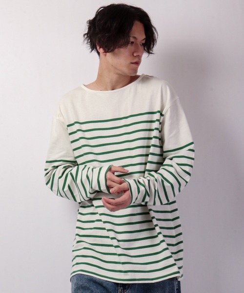 SUGGESTION(サジェッション)の「SUGGESTION パネル切替ボートネックバスクシャツ(Tシャツ/カットソー・メンズ・ブラック/レッド/ブルー/グリーン/その他/マルチ・M/L)」の15枚目の写真