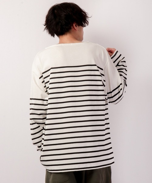 SUGGESTION(サジェッション)の「SUGGESTION パネル切替ボートネックバスクシャツ(Tシャツ/カットソー・メンズ・ブラック/レッド/ブルー/グリーン/その他/マルチ・M/L)」の11枚目の写真