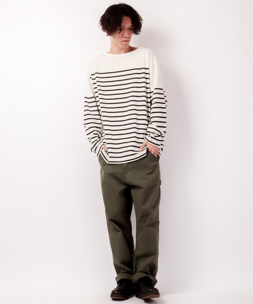 SUGGESTION(サジェッション)の「SUGGESTION パネル切替ボートネックバスクシャツ(Tシャツ/カットソー・メンズ・ブラック/レッド/ブルー/グリーン/その他/マルチ・M/L)」の12枚目の写真
