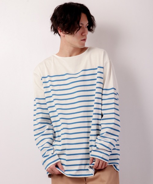 SUGGESTION(サジェッション)の「SUGGESTION パネル切替ボートネックバスクシャツ(Tシャツ/カットソー・メンズ・ブラック/レッド/ブルー/グリーン/その他/マルチ・M/L)」の21枚目の写真