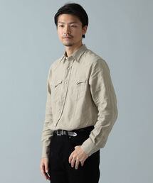 ORIAN | ORIAN × BEAMS F / 別注 リネン ウエスタンシャツ(シャツ/ブラウス)