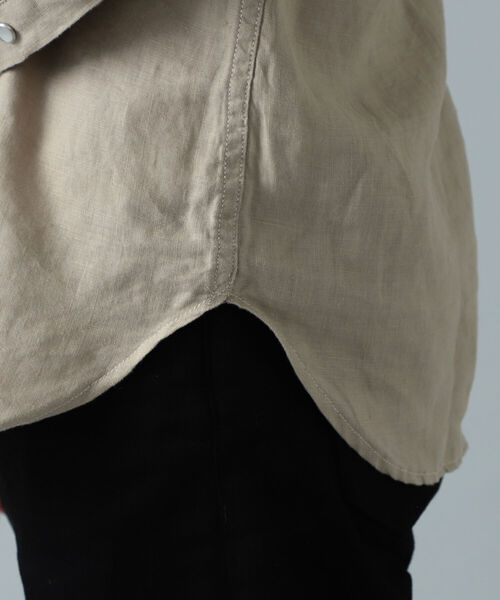 ORIAN（オリアン）の「ORIAN × BEAMS F / 別注 リネン ウエスタンシャツ（シャツ/ブラウス・メンズ・ブラック/ベージュ・40/38/39/41/42/37）」の12枚目の写真