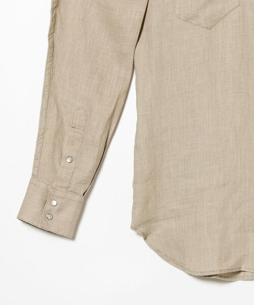 ORIAN（オリアン）の「ORIAN × BEAMS F / 別注 リネン ウエスタンシャツ（シャツ/ブラウス・メンズ・ブラック/ベージュ・40/38/39/41/42/37）」の21枚目の写真