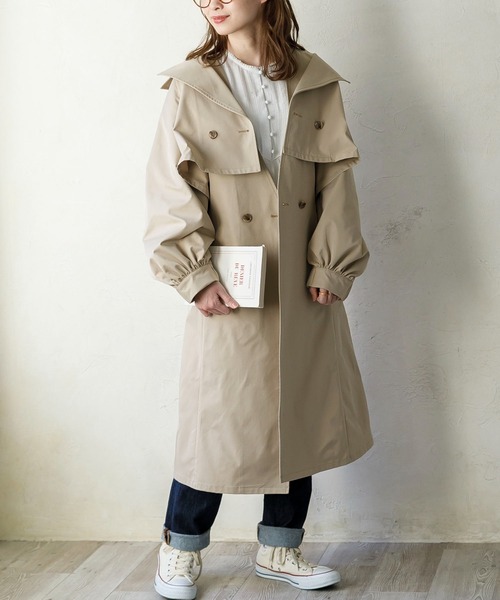 SLURR（スラ―）の「3Wayトレンチコート（トレンチコート・レディース・ベージュ/その他8・FREE）」の5枚目の写真