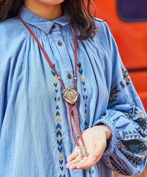 チャイハネ | 【チャイハネ】コンチョビーズループタイネックレス(ネックレス)