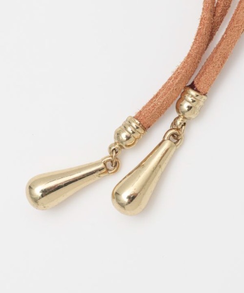 チャイハネ（チャイハネ）の「【チャイハネ】コンチョビーズループタイネックレス（ネックレス・レディース・レッド/グリーン/キャメル・FREE）」の10枚目の写真