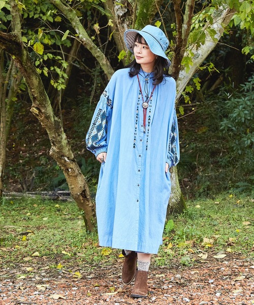 チャイハネ（チャイハネ）の「【チャイハネ】コンチョビーズループタイネックレス（ネックレス・レディース・レッド/グリーン/キャメル・FREE）」の15枚目の写真