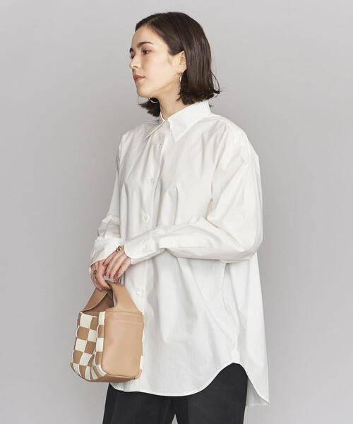 BEAUTY&YOUTH UNITED ARROWS（ビューティーアンドユースユナイテッドアローズ）の「BY コットンタイプライター シャツ -ウォッシャブル-◆（シャツ/ブラウス・レディース・オフホワイト・FREE）」の4枚目の写真