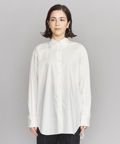 BEAUTY&YOUTH UNITED ARROWS（ビューティーアンドユースユナイテッドアローズ）の「BY コットンタイプライター シャツ -ウォッシャブル-◆（シャツ/ブラウス・レディース・オフホワイト・FREE）」の2枚目の写真