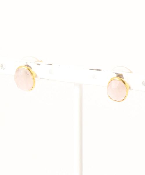 欧州航路（オウシュウコウロ）の「【欧州航路】エルバ天然石ピアス（ピアス（両耳用）・レディース・グレー/イエロー/ミント/ブルー/クリア/ローズ/アクア/ワイン・FREE）」の6枚目の写真