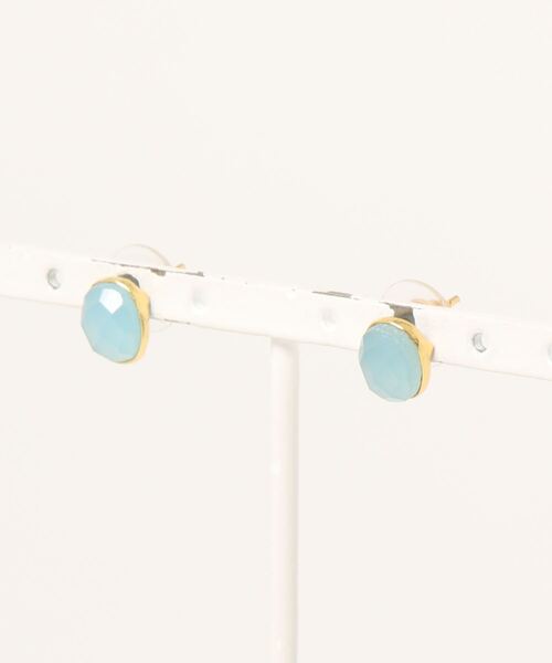 欧州航路（オウシュウコウロ）の「【欧州航路】エルバ天然石ピアス（ピアス（両耳用）・レディース・グレー/イエロー/ミント/ブルー/クリア/ローズ/アクア/ワイン・FREE）」の5枚目の写真