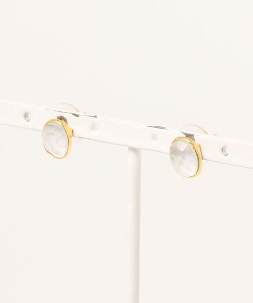 欧州航路（オウシュウコウロ）の「【欧州航路】エルバ天然石ピアス（ピアス（両耳用）・レディース・グレー/イエロー/ミント/ブルー/クリア/ローズ/アクア/ワイン・FREE）」の8枚目の写真