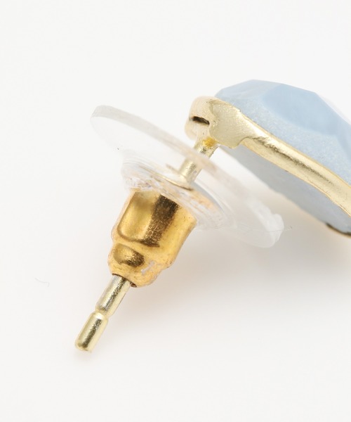 欧州航路（オウシュウコウロ）の「【欧州航路】エルバ天然石ピアス（ピアス（両耳用）・レディース・グレー/イエロー/ミント/ブルー/クリア/ローズ/アクア/ワイン・FREE）」の13枚目の写真