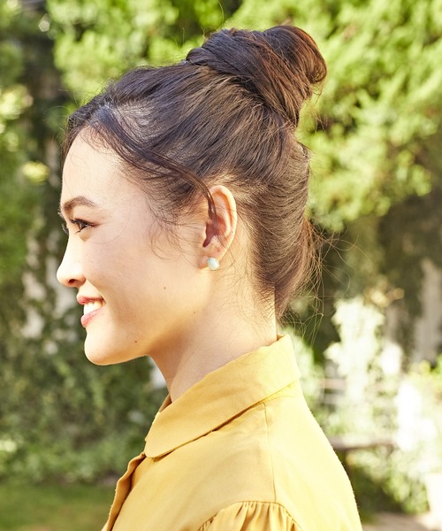 欧州航路（オウシュウコウロ）の「【欧州航路】エルバ天然石ピアス（ピアス（両耳用）・レディース・グレー/イエロー/ミント/ブルー/クリア/ローズ/アクア/ワイン・FREE）」の9枚目の写真