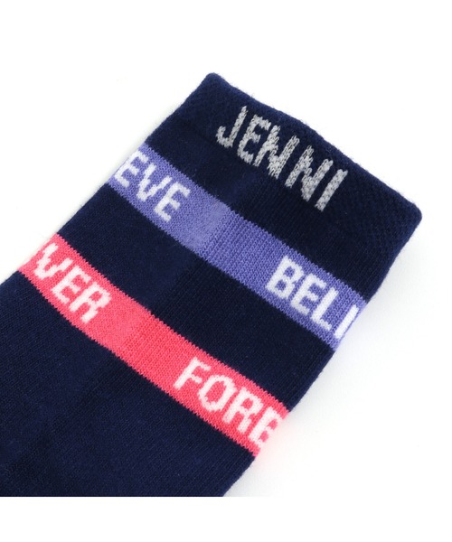 JENNI love(ジェニィラブ)の「ラインロゴクルーソックス(ソックス/靴下・キッズ・ブラック/ネイビー/グレー・19-21cm/22-24cm)」の7枚目の写真