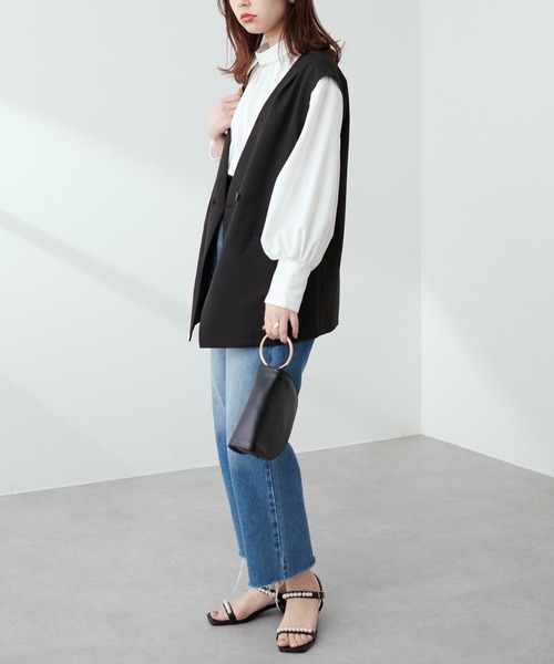 ユリウス　ノーカラーベスト 美品　L natural couture（ナチュラルクチュール）の「【セットアップ