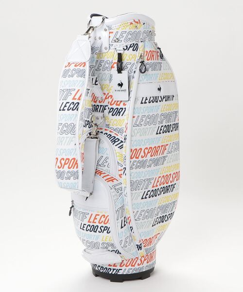 セール 総柄ロゴプリントキャディバッグ アウトドア スポーツ バッグ 3 3kg 8 5型 6分割 46インチ対応 レディース バッグ ゴルフウェア ゴルフ ゴルフウェア Le Golf ルコックスポルティフゴルフ のファッション スポーツウェア ゴルフグッズ Coq Sportif