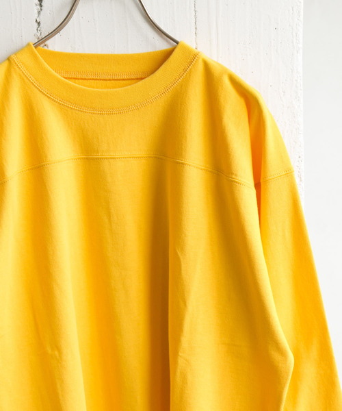 URBAN RESEARCH DOORS（アーバンリサーチドアーズ）の「ヘビーオンス フットボール ロングスリーブTシャツ（Tシャツ/カットソー・メンズ・ホワイト/イエロー/ネイビー・MEDIUM/LARGE）」の21枚目の写真