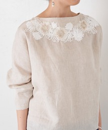 BEARDSLEY | 衿ぐり刺繍ブラウス(シャツ/ブラウス)