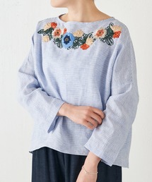 BEARDSLEY | 衿ぐり刺繍ブラウス(シャツ/ブラウス)