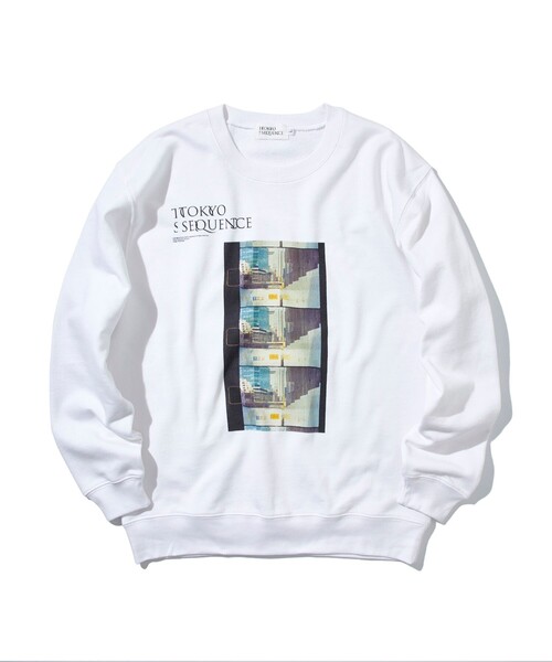 STUDIOUS（ステュディオス）の「PHOTO SWEAT（スウェット・メンズ・ブラック/ホワイト・L/M/XL）」の2枚目の写真