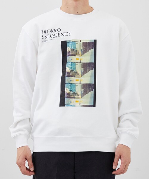 STUDIOUS（ステュディオス）の「PHOTO SWEAT（スウェット・メンズ・ブラック/ホワイト・L/M/XL）」の3枚目の写真