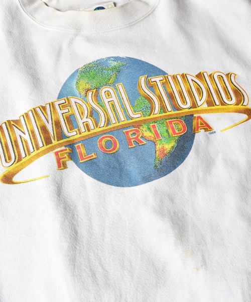 VINTAGE（ヴィンテージ）の「【ヴィンテージ古着】UNIVERSAL STUDIOS FLORIDA / ユニバーサル・スタジオ・フロリダ ロゴ スウェット（スウェット・メンズ・ホワイト・LARGE）」の3枚目の写真