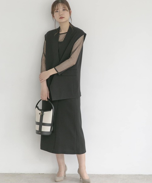 URBAN RESEARCH ROSSO WOMEN（アーバンリサーチ　ロッソ）の「ジレセットアップ（セットアップ・レディース・グレー系その他/ブラック・FREE）」の7枚目の写真