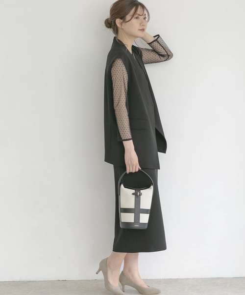 URBAN RESEARCH ROSSO WOMEN（アーバンリサーチ　ロッソ）の「ジレセットアップ（セットアップ・レディース・グレー系その他/ブラック・FREE）」の11枚目の写真