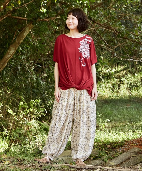 チャイハネ（チャイハネ）の「【チャイハネ】マンダティカバルーンパンツ（その他パンツ・レディース・ブラック/ベージュ/レッド/ターコイズブルー・FREE）」の14枚目の写真