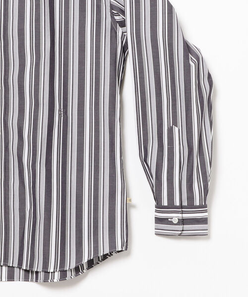 COLONY CLOTHING（コロニークロージング）の「COLONY CLOTHING / オルタネイトストライプ ワイドカラーシャツ（シャツ/ブラウス・メンズ・ネイビー・LARGE/X-SMALL/MEDIUM/SMALL）」の9枚目の写真