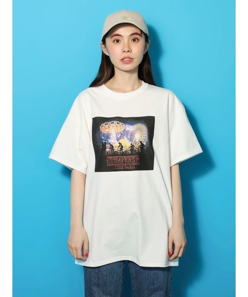 Green Parks(グリーンパークス)の「■STRANGER THINGS フォトptT(Tシャツ/カットソー・レディース・オフホワイト・FREE)」の6枚目の写真