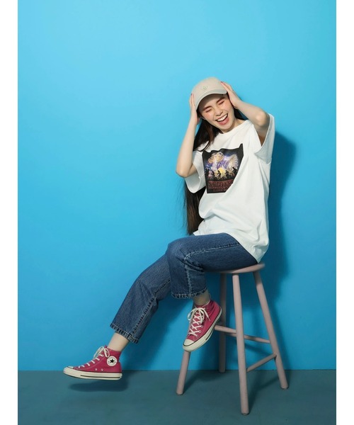Green Parks(グリーンパークス)の「■STRANGER THINGS フォトptT(Tシャツ/カットソー・レディース・オフホワイト・FREE)」の3枚目の写真