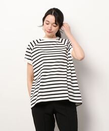 nappalm | 【 nappalm / ナップパーム 】 天竺ボーダープルオーバー Frenchsleeve POBO NPP(Tシャツ/カットソー)