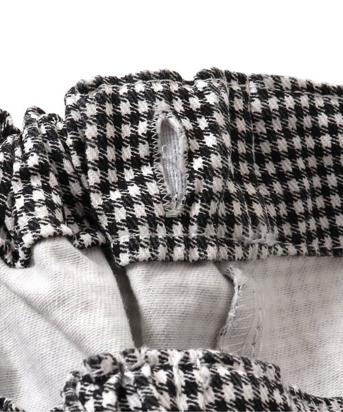 algy（アルジー）の「アシメベルトショーパン（その他パンツ・キッズ・ブラック/チェック/アイボリー・XX-SMALL/X-SMALL/SMALL/MEDIUM）」の9枚目の写真